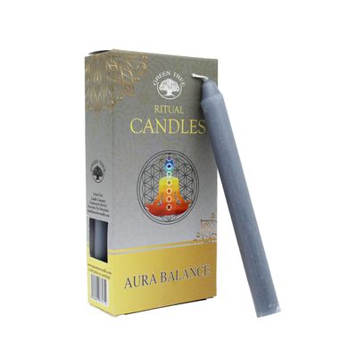 Set 10 Candele per rituali - Bilanciamento dell&#39; Aura