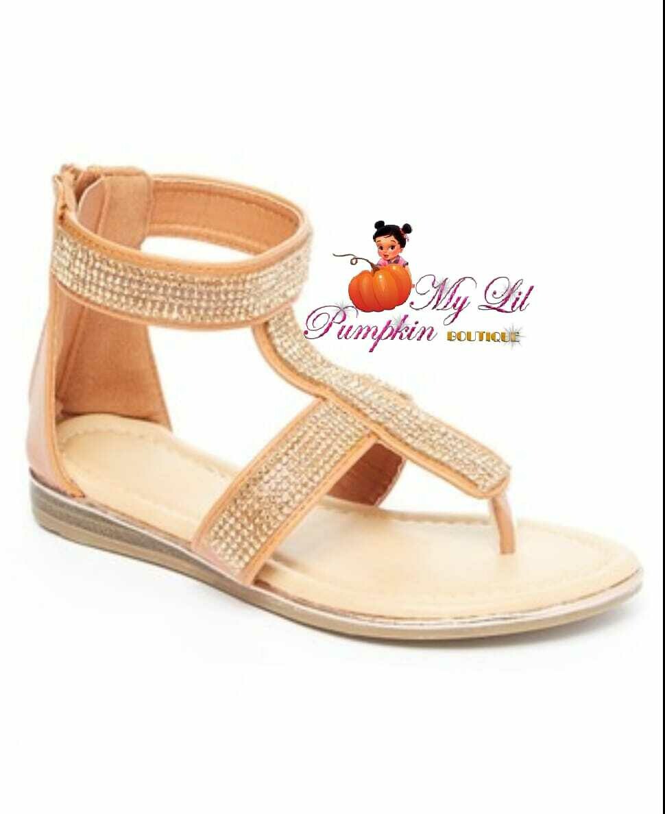 Carmel Rhinestone strap sandals Toddler