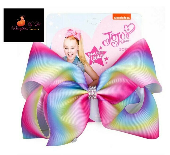 Jojo Siwa 8” bow with clip