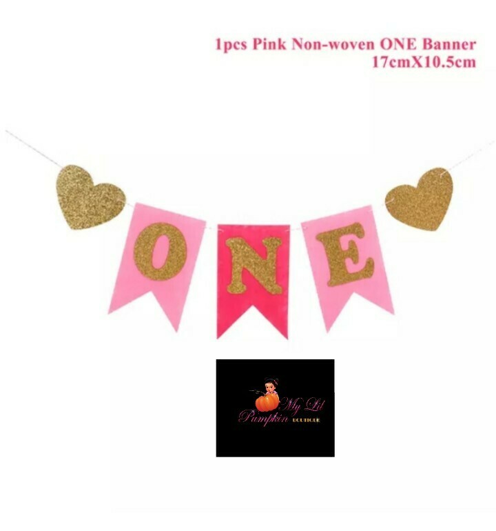One banner suitable for birthdays or photoshoot