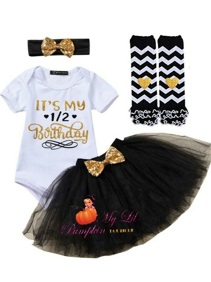 1/2 birthday celebration outfit