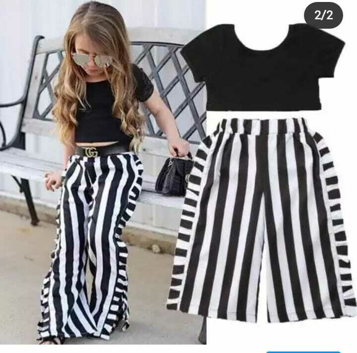 Wide leg pants suite