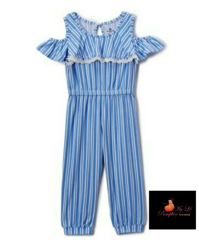 Ruffle cutout jumpsuit toddler