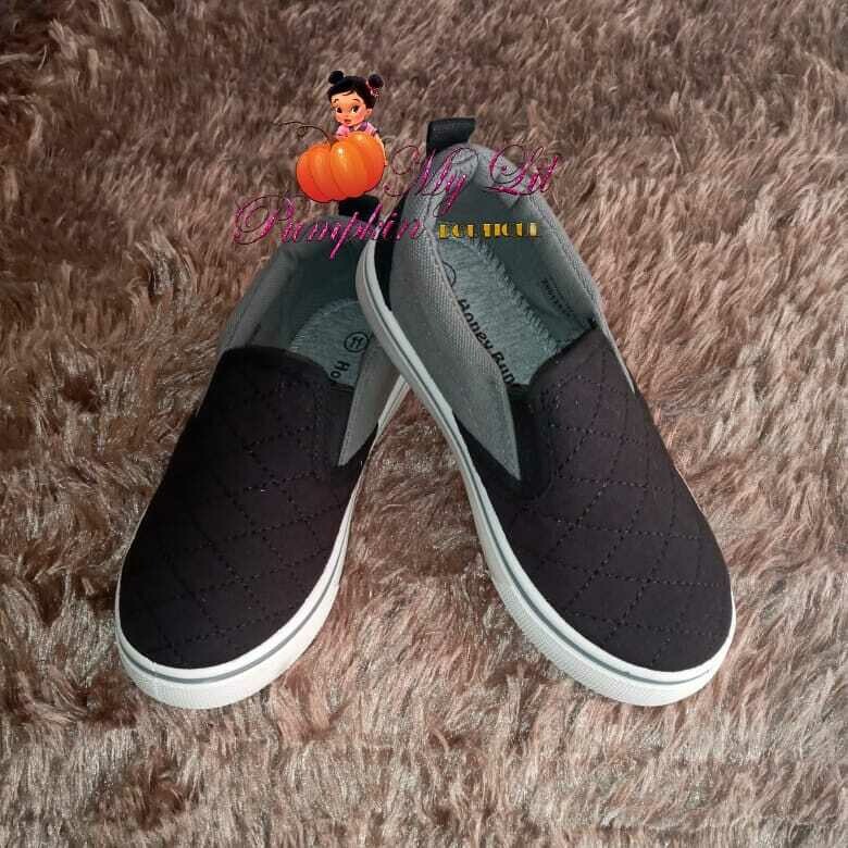 Black &amp; Grey Slip-On