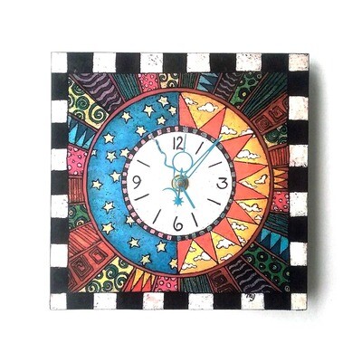 MY Art - (Clock) Celestial  8”x8”