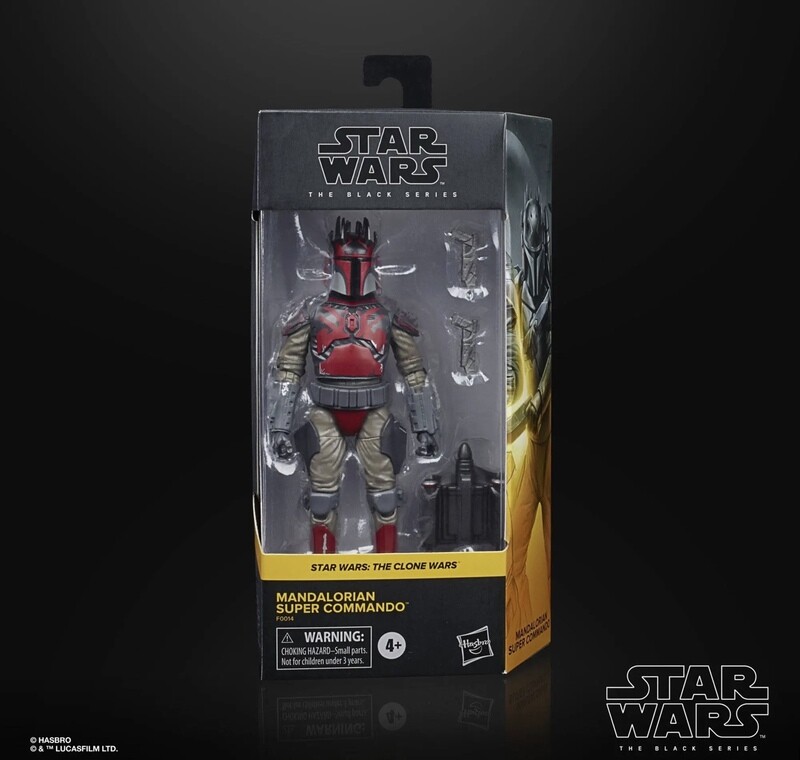 Star Wars The 6” Black Series #05 Mandalorian Super Commando (The Clone Wars-USED)