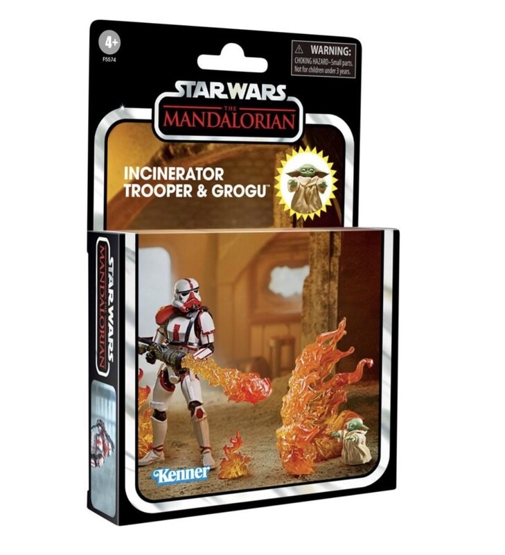 Star Wars The 3’75” Vintage Collection Deluxe Incinerator Trooper & Grogu