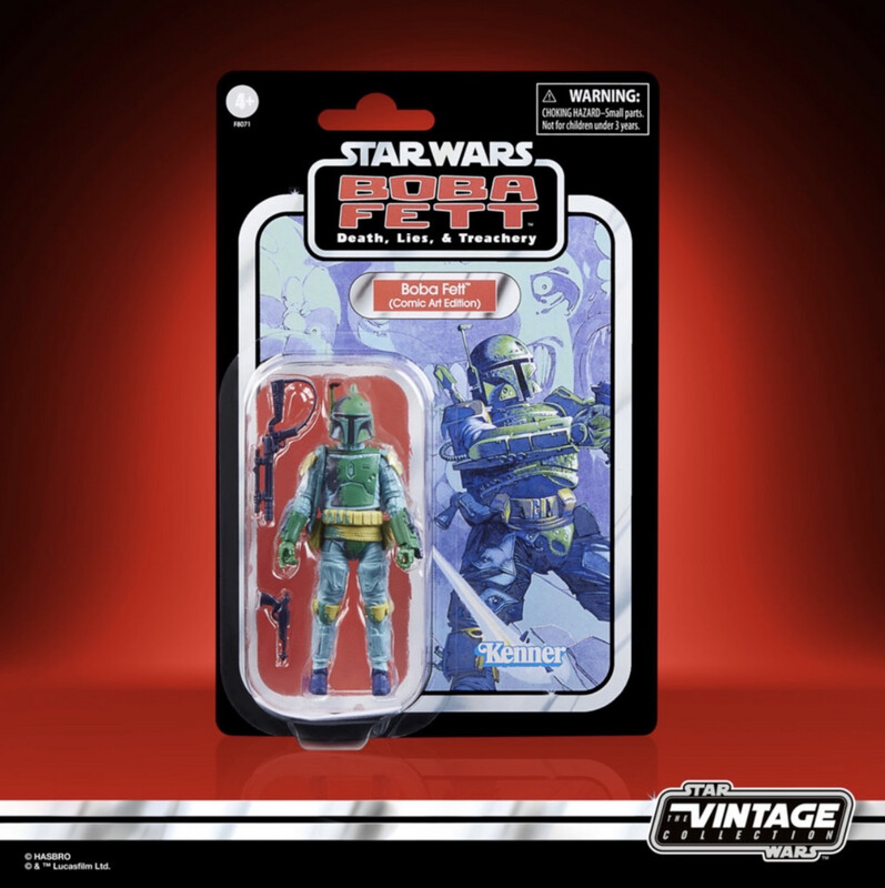Star Wars The 3’75” Vintage Collection VC278 Boba Fett (Comic Art Edition) including Blister Case
