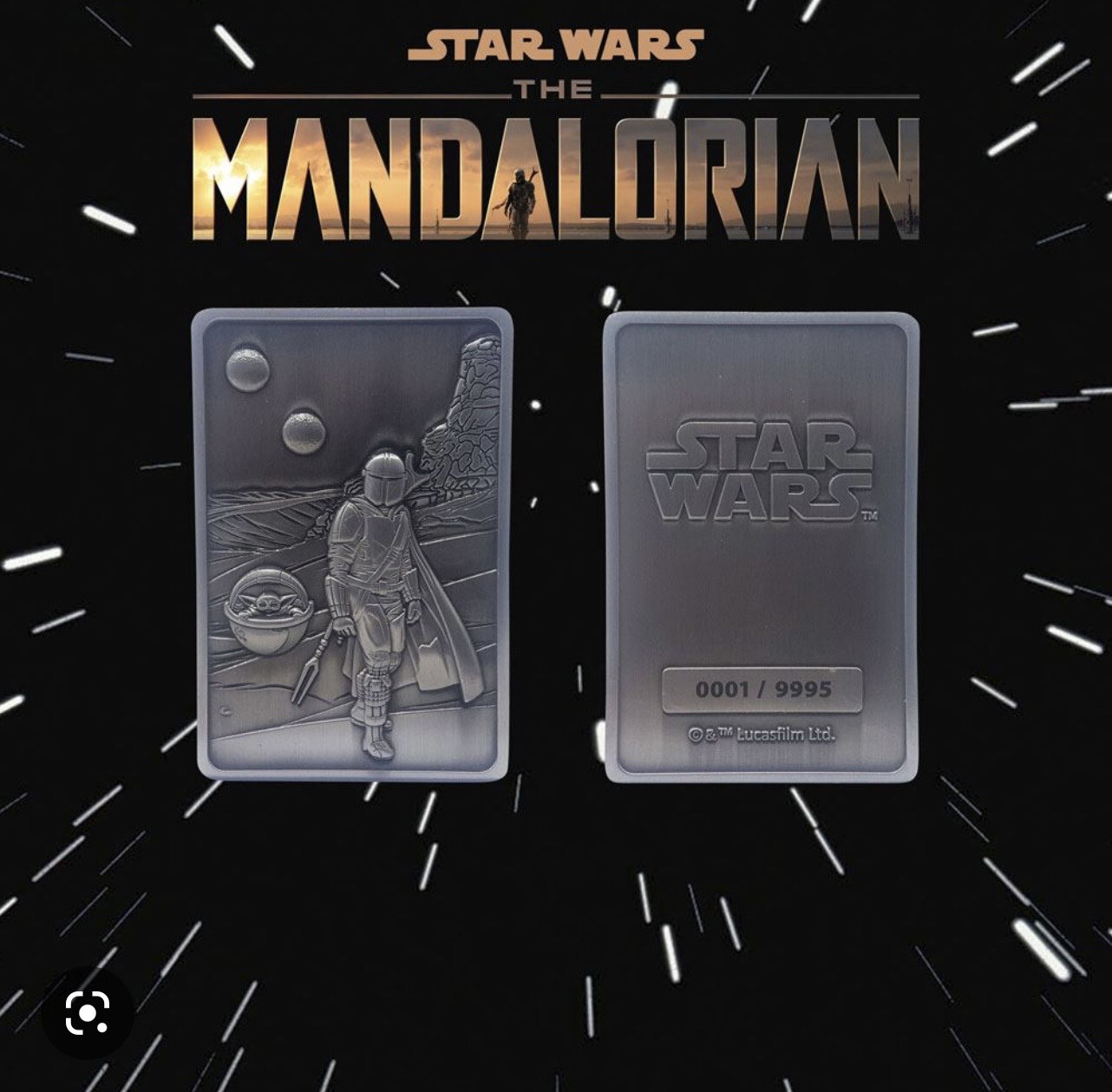 The Mandalorian & Child - Ignot Medal Fannattik