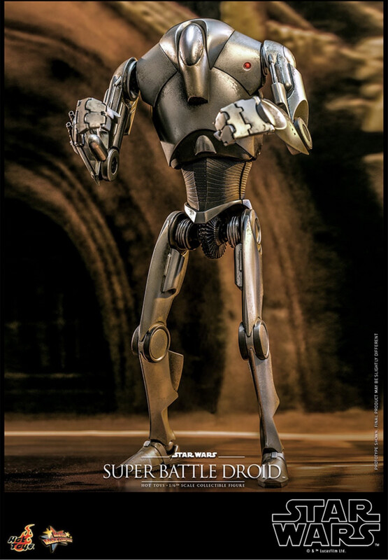 PRE ORDER PREPAYMENT €50,00 Star Wars Hot Toys Super Battle Droid 32 Cm
