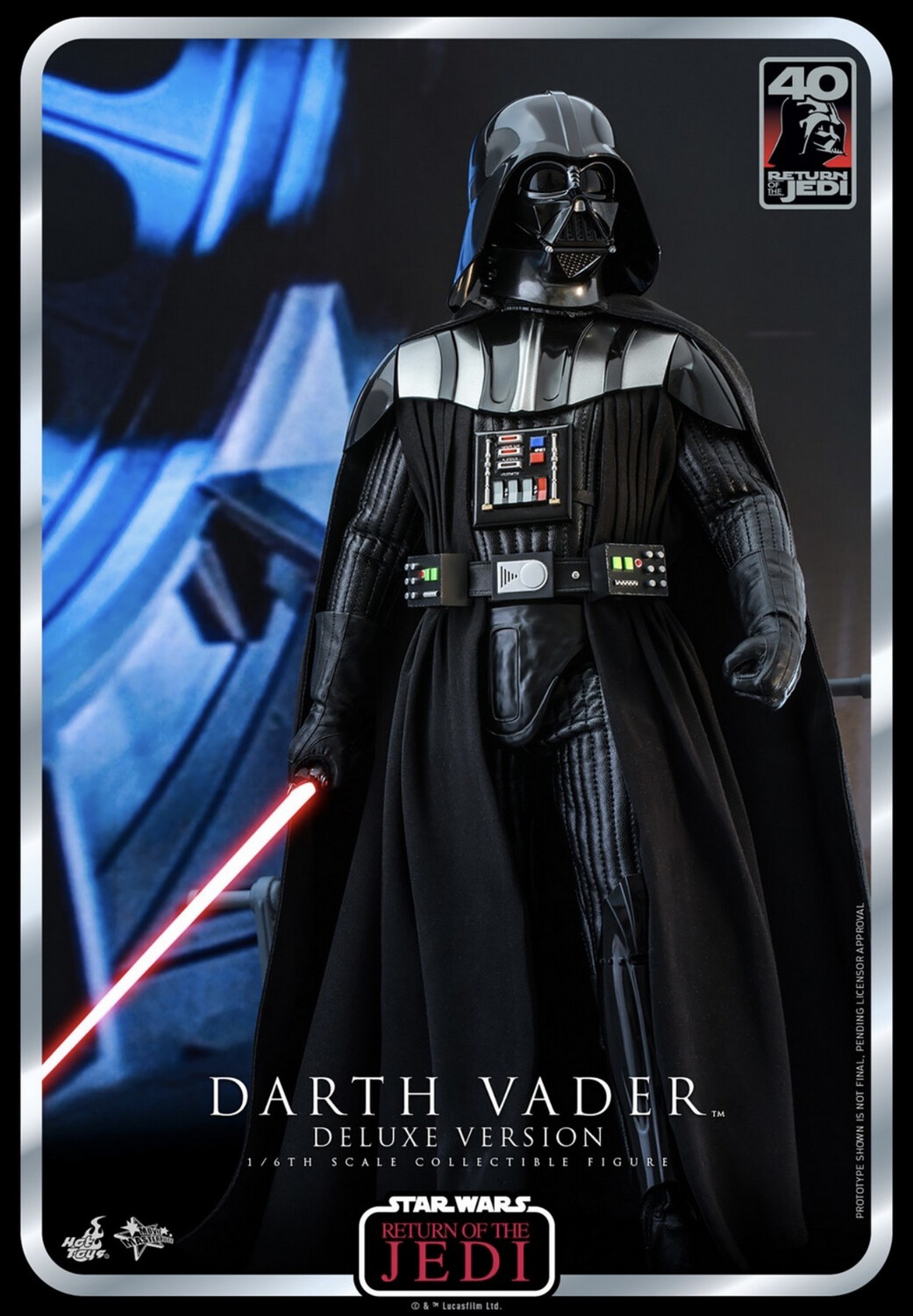 Star Wars Hot Toys Episode VI 40th Anniversary - Darth Vader Deluxe version 35 Cm