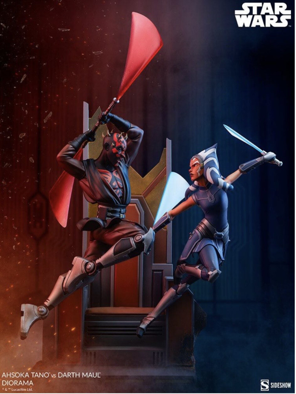 Star Wars Sideshow Collectibles The Clone Wars Diorama Ahsoka
