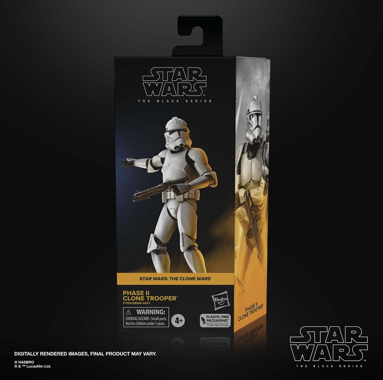 Star Wars The 6” Black Series #14 Phase II Clone Trooper (The Clone Wars)