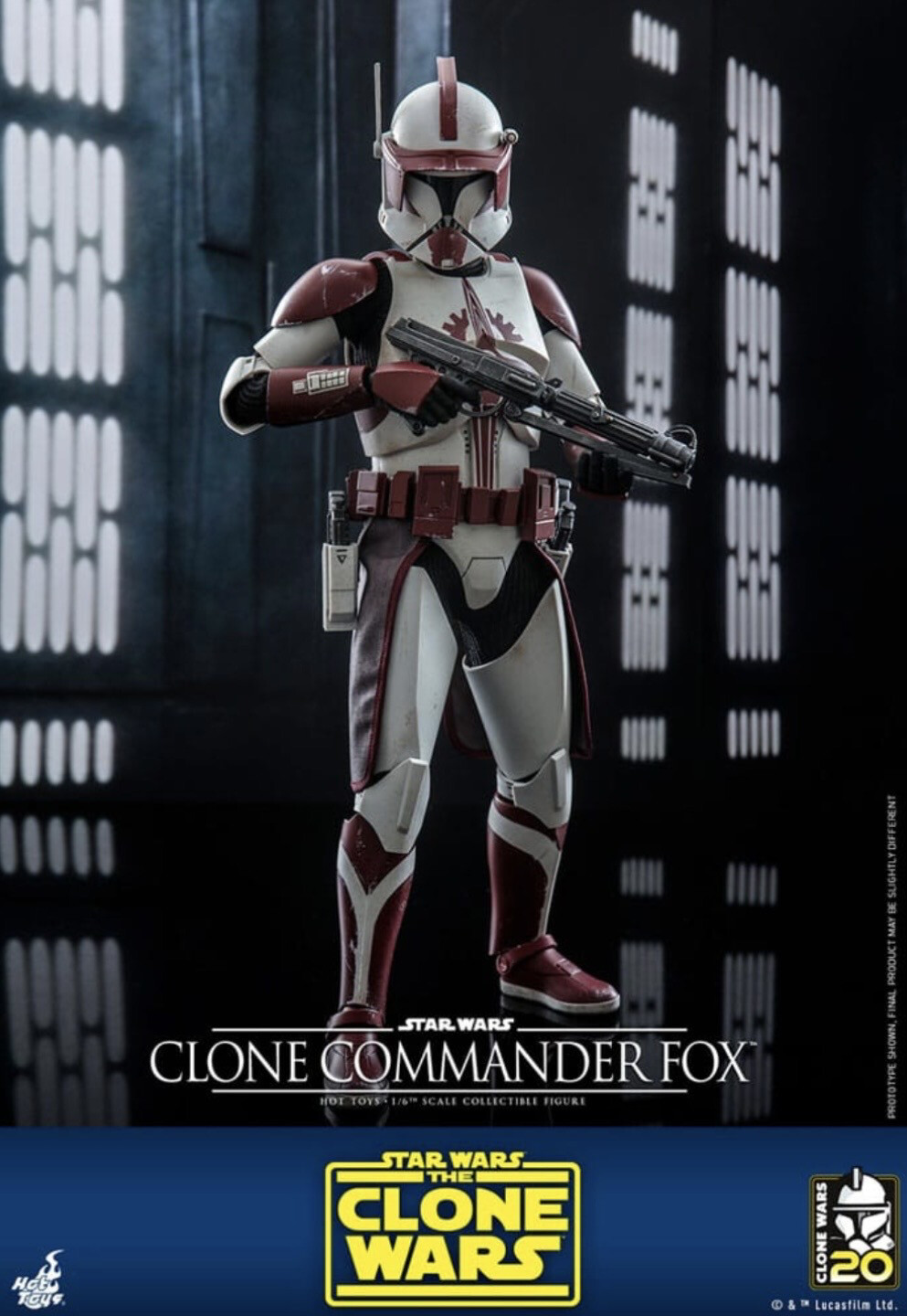 PRE ORDER AANBETALING €25,00 Star Wars Hot Toys - Clone Commander Fox (The Clone Wars)