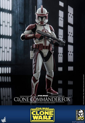 PRE ORDER AANBETALING €25,00 Star Wars Hot Toys - Clone Commander Fox (The Clone Wars)