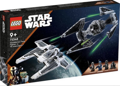Star Wars LEGO 75348 Mandalorian Fang Fighter vs. TIE Interceptor