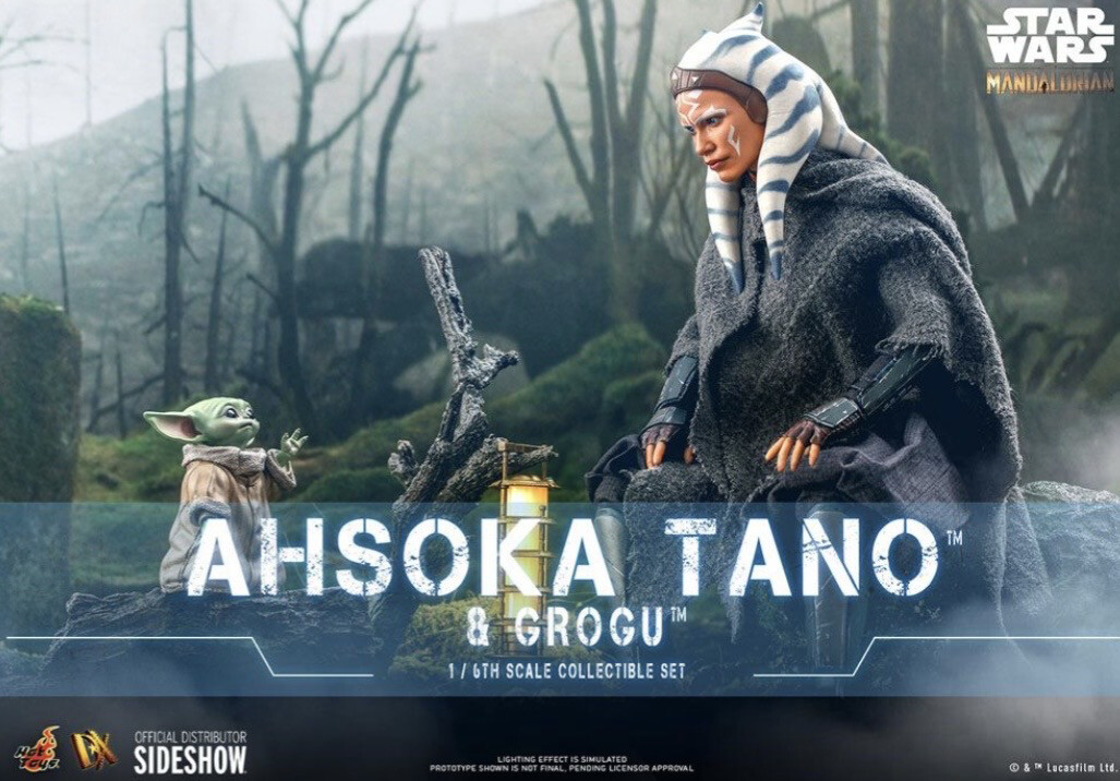 Star Wars Hot Toys DX21 Ahsoka Tano & Grogu (The Mandalorian) Deluxe 29 cm