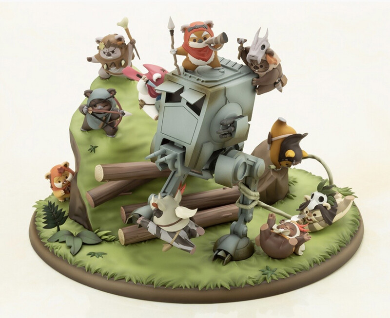 Star Wars Kotobukiya Artists Series - Battle Of Endor The Little Rebels 19 cm