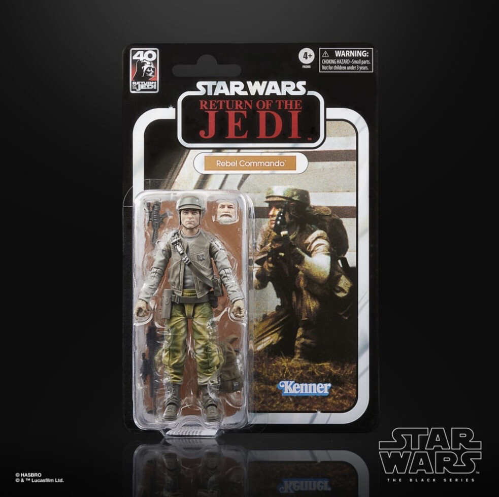 Star Wars The 6” Black Series 40th Anniversary ROTJ Rebel Commando