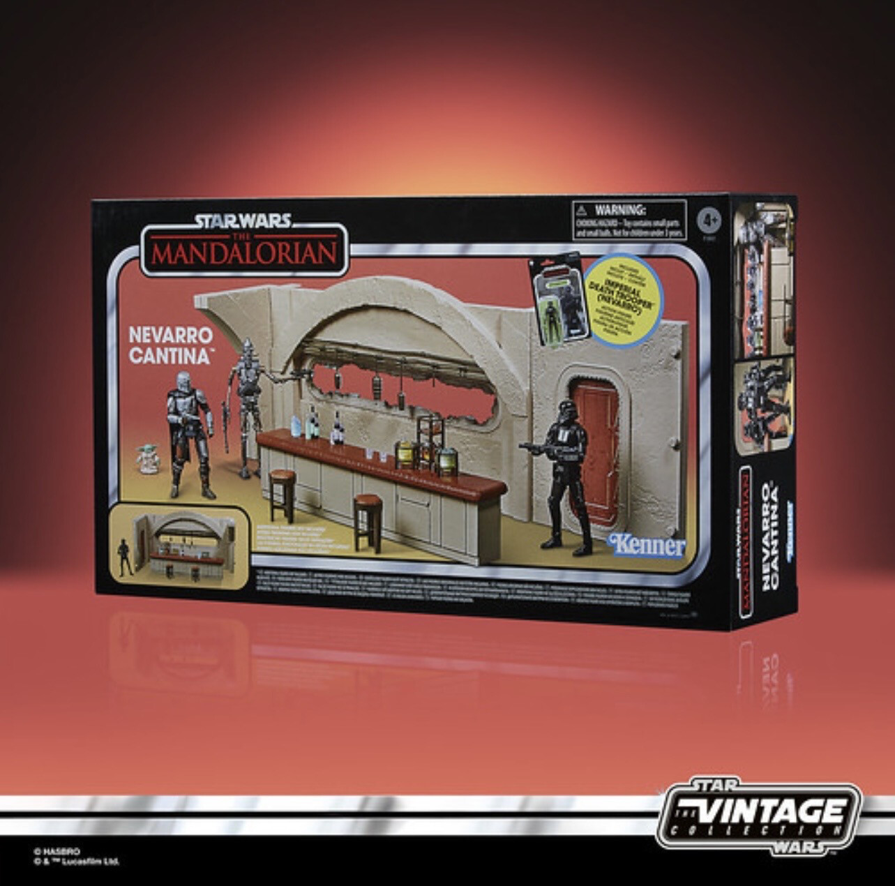 Star Wars The 3’75” Vintage Collection Nevarro Cantina Playset Incl Death Trooper