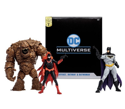 PRE ORDER PREPAYMENT €5,00 DC Multiverse Multipack Clayface, Batman & Batwoman DC Rebirth 18 cm