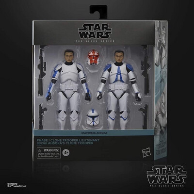 PRE ORDER Star Wars The 6” Black Series 2-pack Phase I Clone Trooper Lieutenant & 332nd Ahsoka’s Clone Trooper PREPAYMENT/AANBETALING €5,00