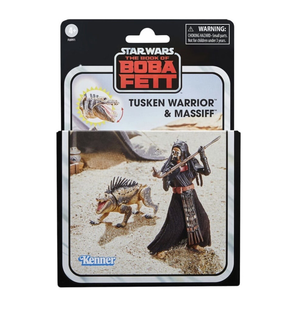 Star Wars The 3’75” Vintage Collection Deluxe Tusken Warrior & Massiff (The Book Of Boba Fett) 10 Cm