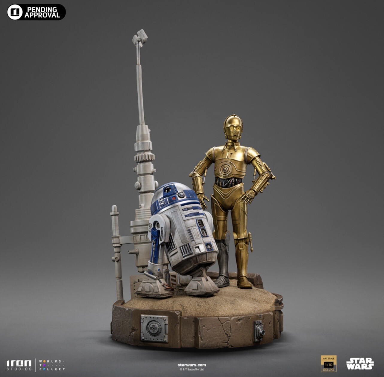 Star Wars Iron Studios C-3PO & R2D2 31cm