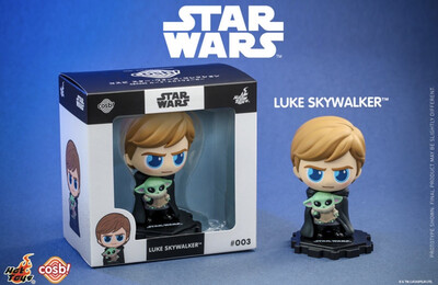 Star Wars Mini Cosbi Hot Toys Luke Skywalker & Grogu (The Mandalorian) 8cm