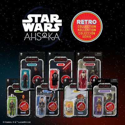 Star Wars The 3’75” Retro Collection Ahsoka 7-pack