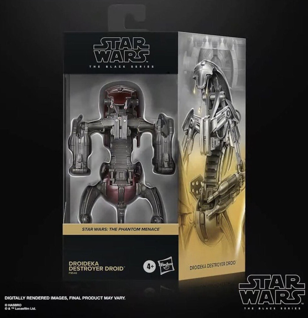 Star Wars The 6” Black Series #04 Droideka Destroyer Droid (The Phantom Menace)