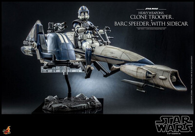 PRE ORDER PREPAYMENT €50,00 Star Wars Hot Toys Clone Trooper & Barc Speeder