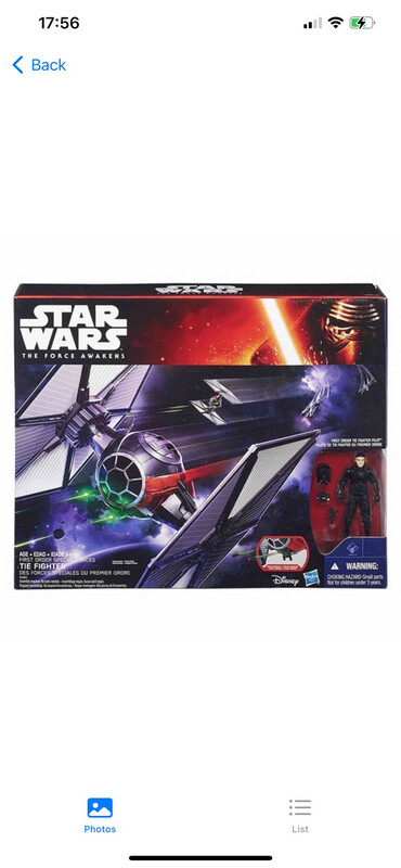Star Wars The Force Awakens 3’75” First Order Special Forces Tie Fighter incl.Pilot