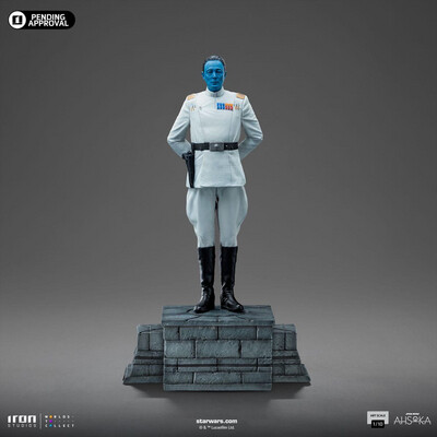 PRE ORDER PREPAYMENT €25,00 Star Wars Iron Studios Art Scale Statue 1/10 Grand Admiral Thrawn (Ahsoka)