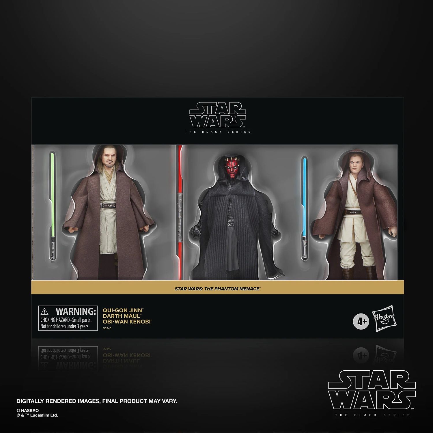 Star Wars The 6” Black Series 3-pack The Phantom Menace (Qui-Gon Jinn, Obi-Wan Kenobi, Darth Maul)