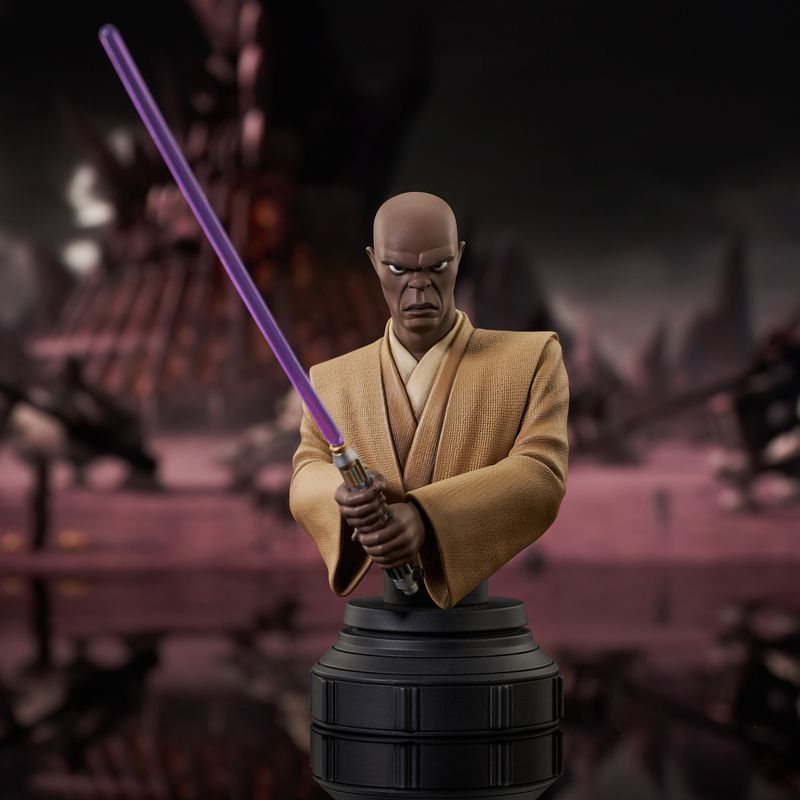 Star Wars Gentle Giant 1/7 Scale Bust - Mace Windu 15cm (The Clone Wars)
