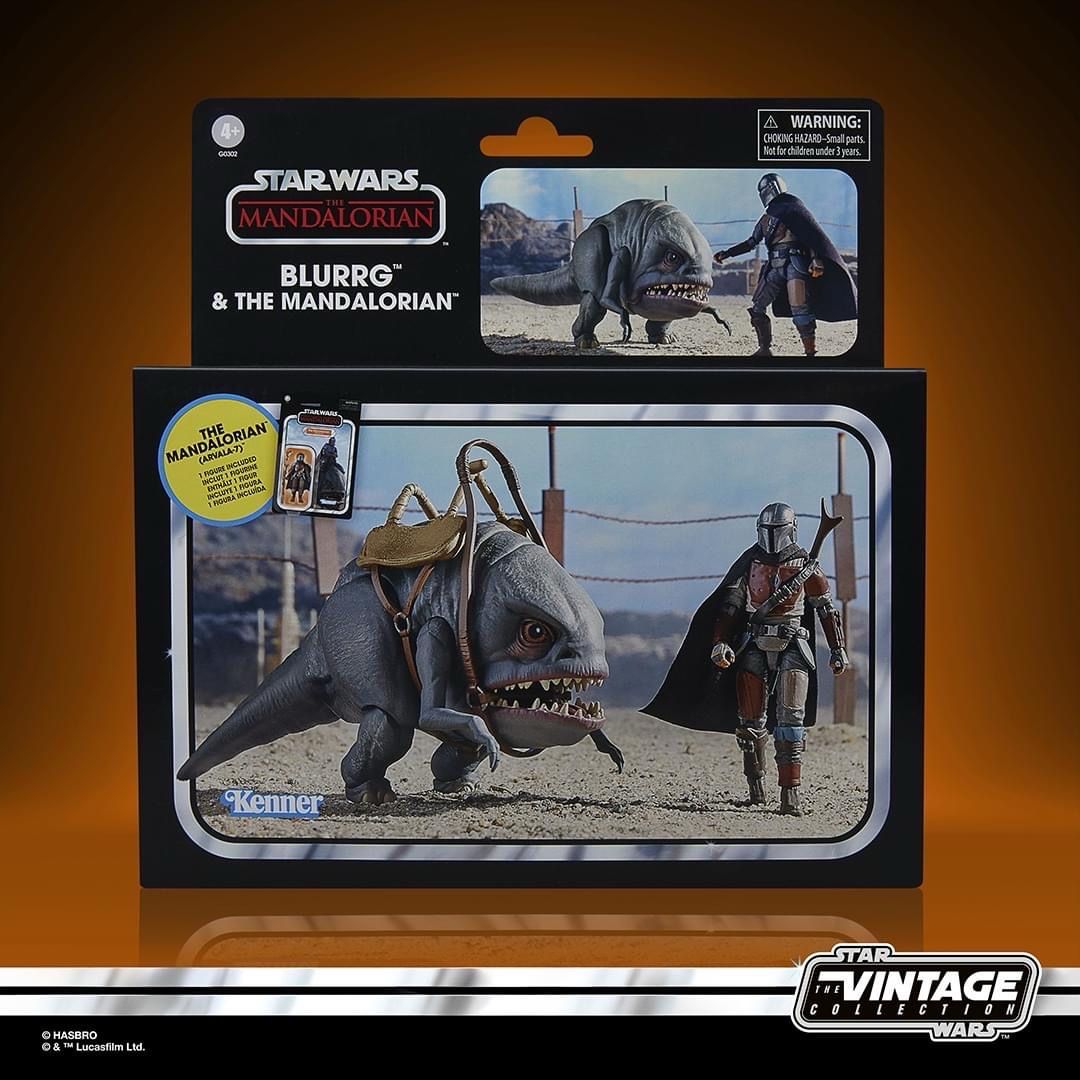 Star Wars The 3’75” Vintage Collection Blurrg & The Mandalorian (The Mandalorian)