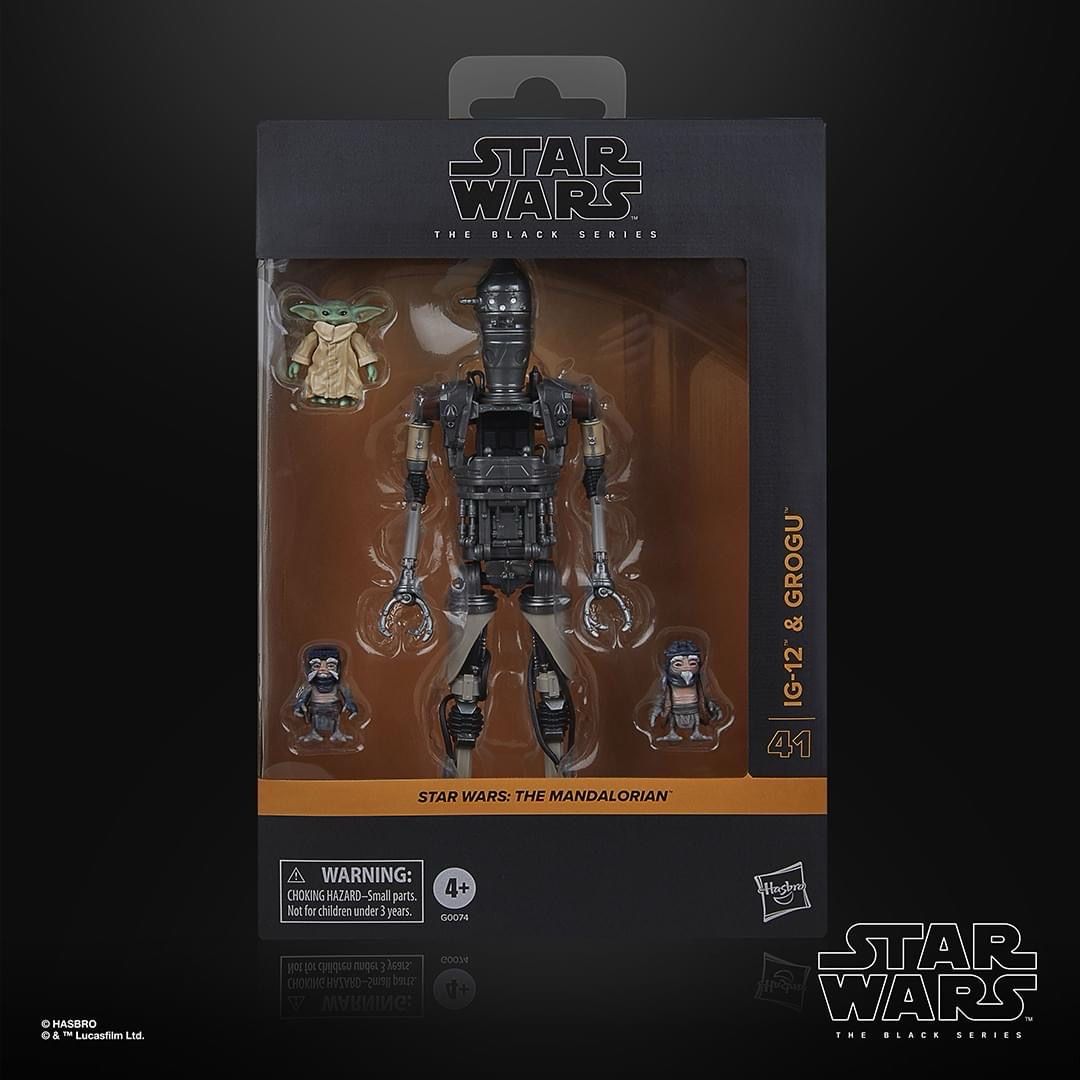 Star Wars The 6” Black Series #41 IG-12 & Grogu 4-pack (The Mandalorian)