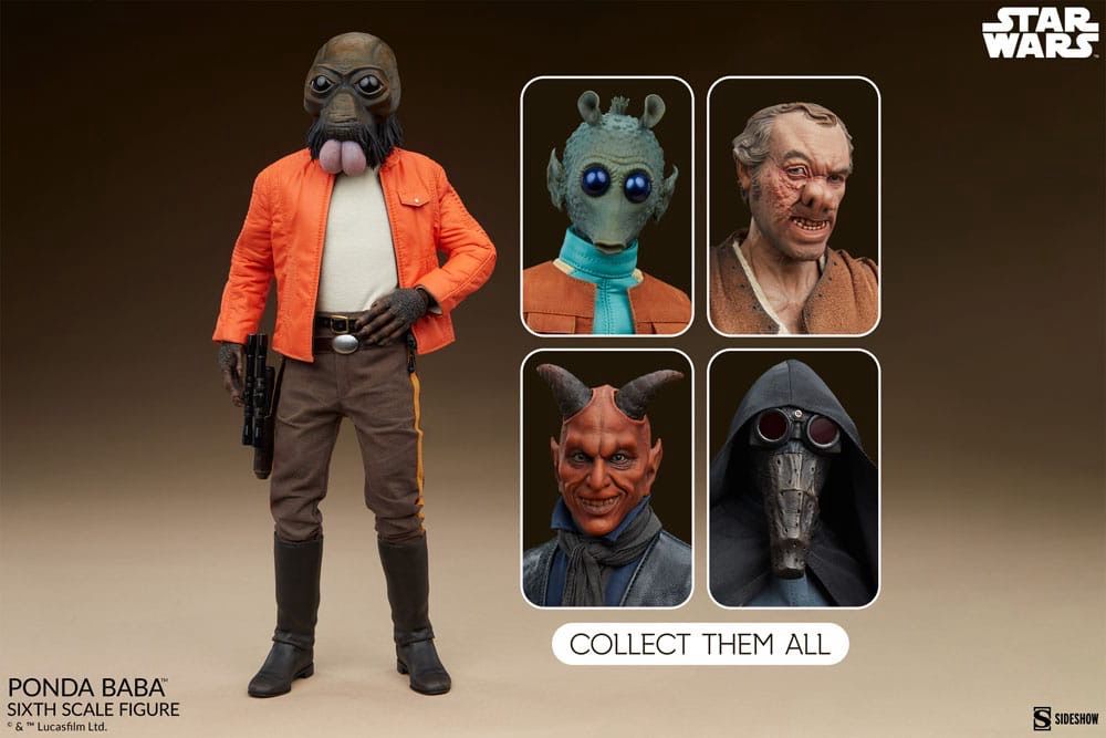 PRE ORDER PREPAYMENT €50,00 Star Wars Sideshow Collectibles Ponda Baba 30cm (Scum & Villainy)