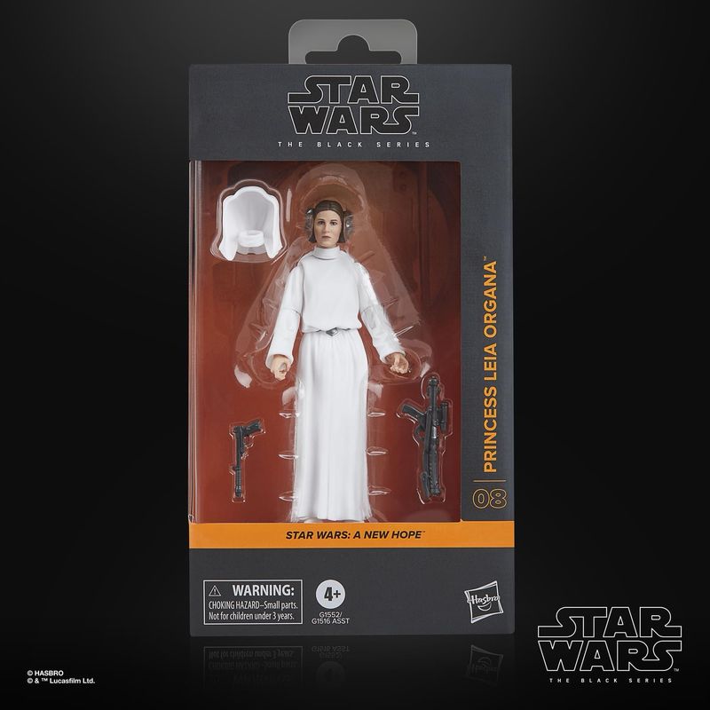 Star Wars The 6” Black Series #08 Princess Leia Organa (ANH)