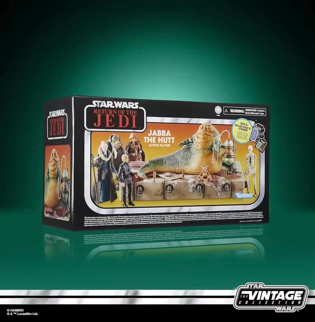PRE ORDER PREPAYMENT €25,00 Star Wars The Vintage Collection Jabba the Hutt Action Playset (including 8d8 & Salacious B.Crumb)