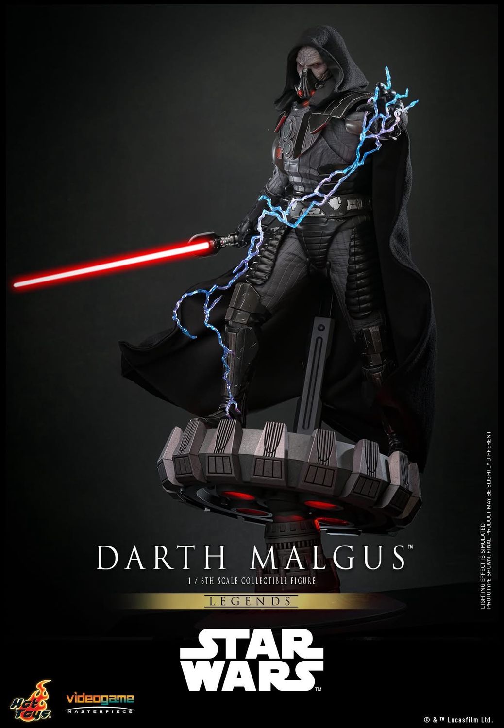 Star Wars Hot Toys PRE ORDER PREPAYMENT €75,00 Darth Malgus Videogame Masterpiece Legends AF 1/6 scale - 34 cm