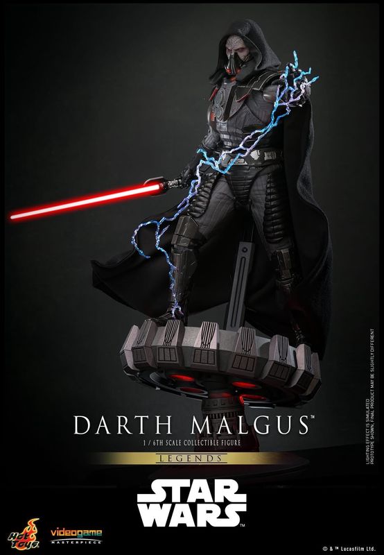 Star Wars Hot Toys PRE ORDER PREPAYMENT €75,00 Darth Malgus Videogame Masterpiece Legends AF 1/6 scale - 34 cm