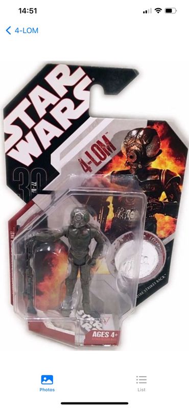 Star Wars The 30th Anniversary 3’75” 07-41 4-Lom