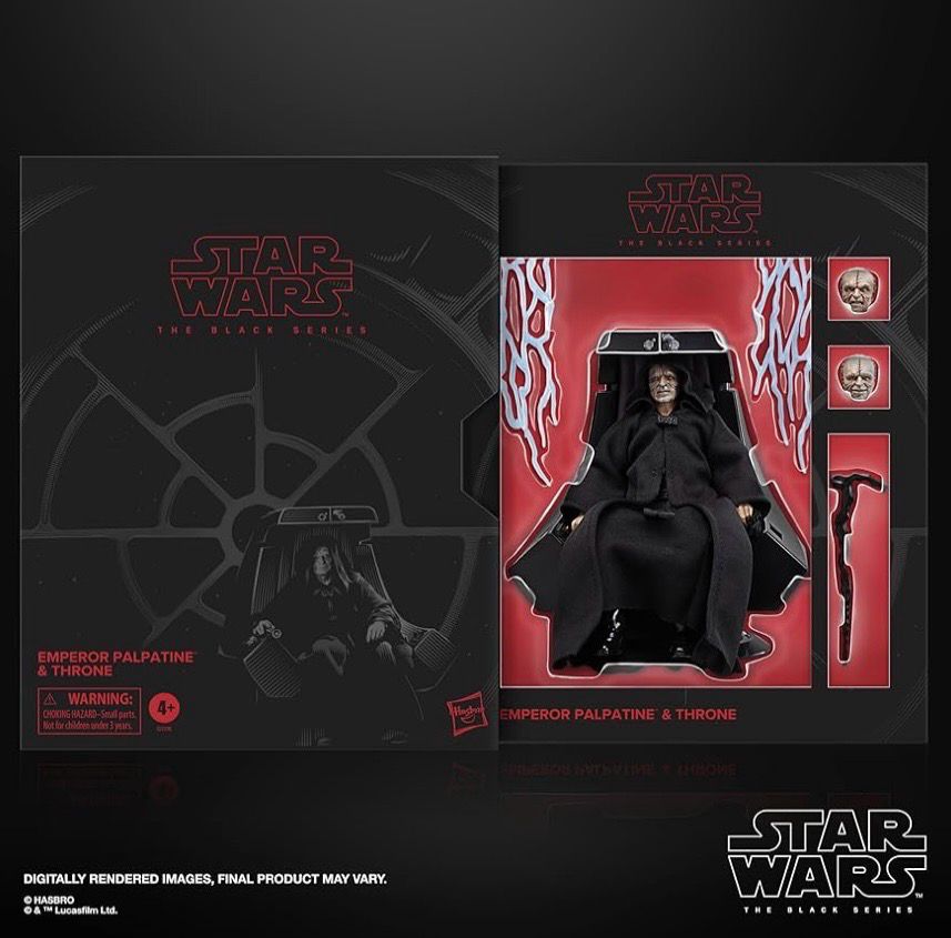 Star Wars The 6” Black Series Emperor Palpatine & Throne