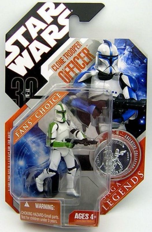 Star Wars The 3’75” Saga Legends - Clone Trooper Officer (Green)