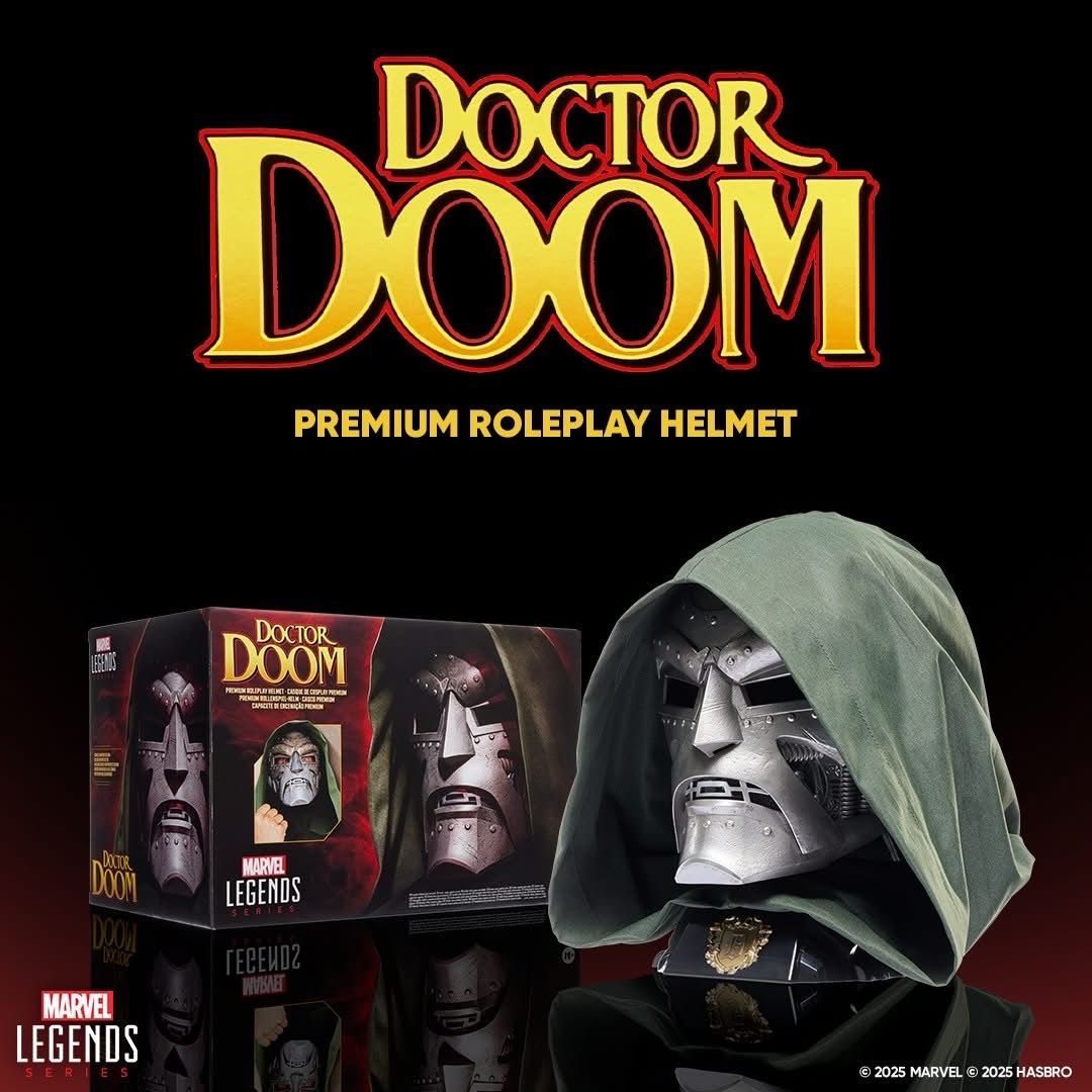 PRE ORDER PREPAYMENT €25,00 Marvel Legends Series Doctor Doom 1:1 Replica Helmet