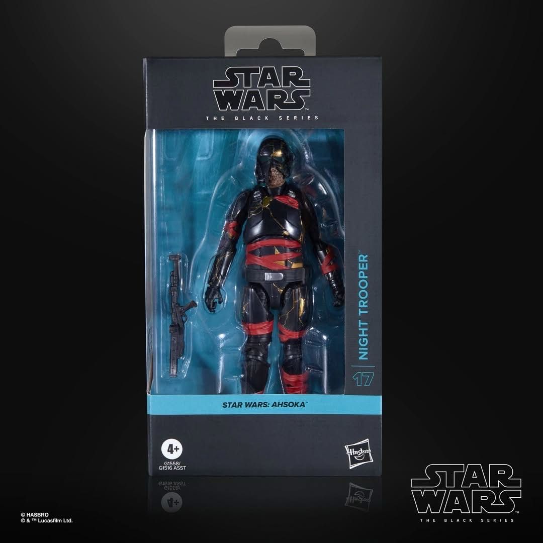 PRE ORDER PREPAYMENT Star Wars The 6” Black Series #19 Night Trooper (Aksoka)