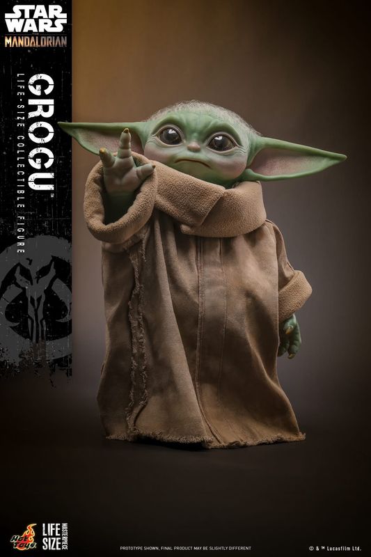 PRE ORDER PREPAYMENT €50,00 Star Wars: The Mandalorian Life-Size Masterpiece Grogu 37 cm Hot Toys