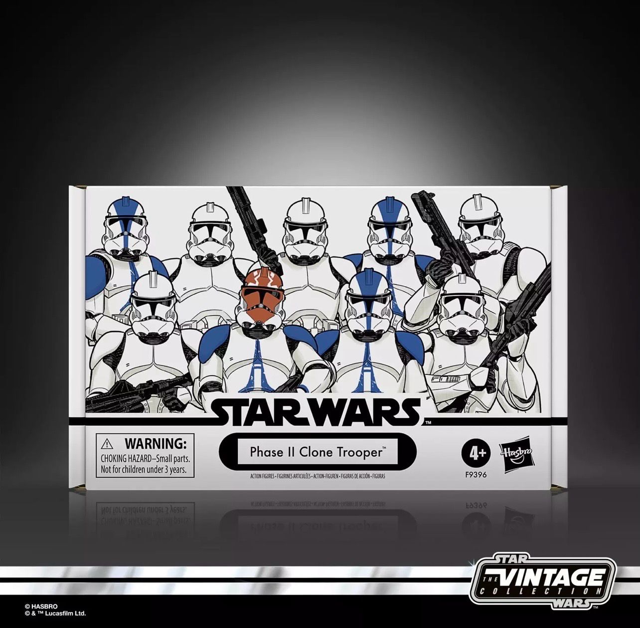 Star Wars The 3’75” Vintage Collection 4-pack Phase II Clone Troopers
